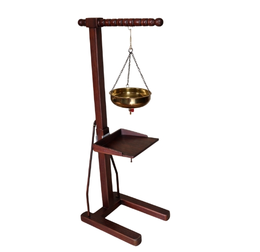 Wooden Shirodhara Stand With Adjustable Trey Packaging